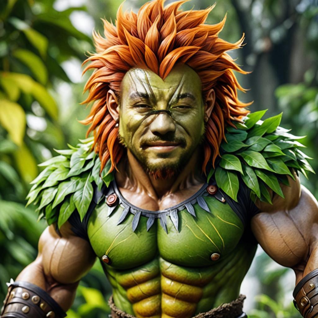 Blanka from Street Fighter - Vivid Green Character