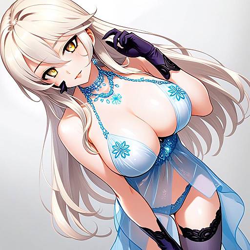 Artoria Pendragon Lancer Alter in Royal Icing Outfit Anime Illustration
