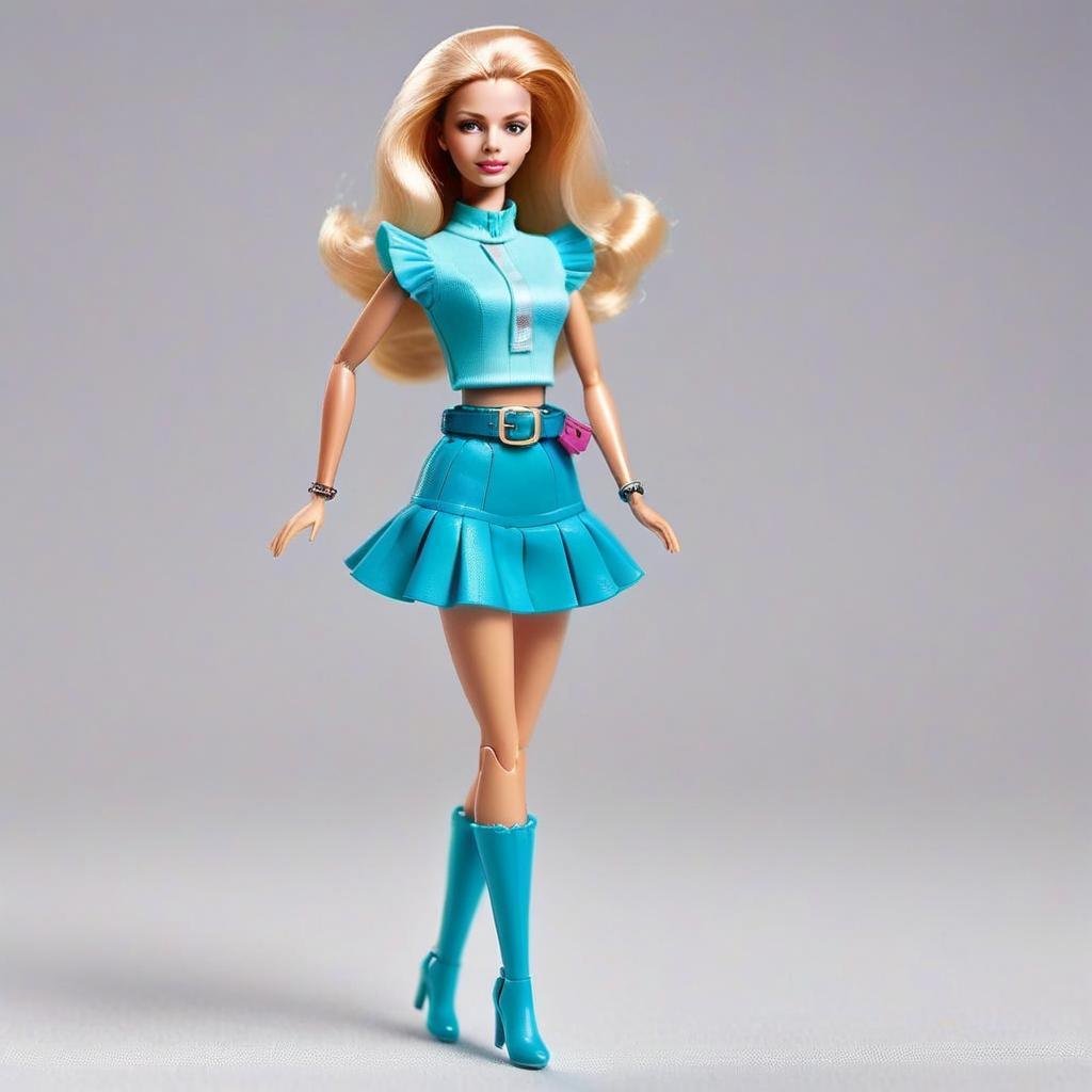 Fashion Doll in Turquoise Outfit