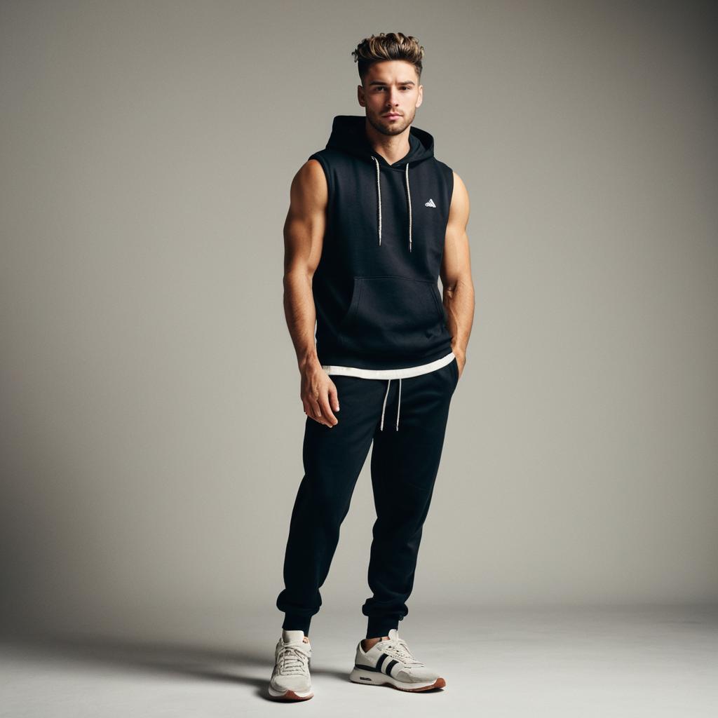 Fit Young Man in Modern Athleisure Wear