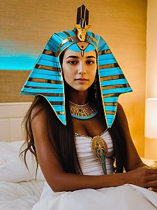 Woman in Egyptian Costume with Headdress