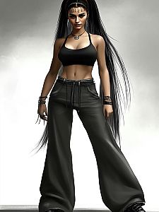 Confident Woman in Modern Streetwear