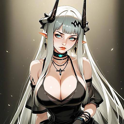 Mudrock Obsidian Arknights Character Digital Illustration