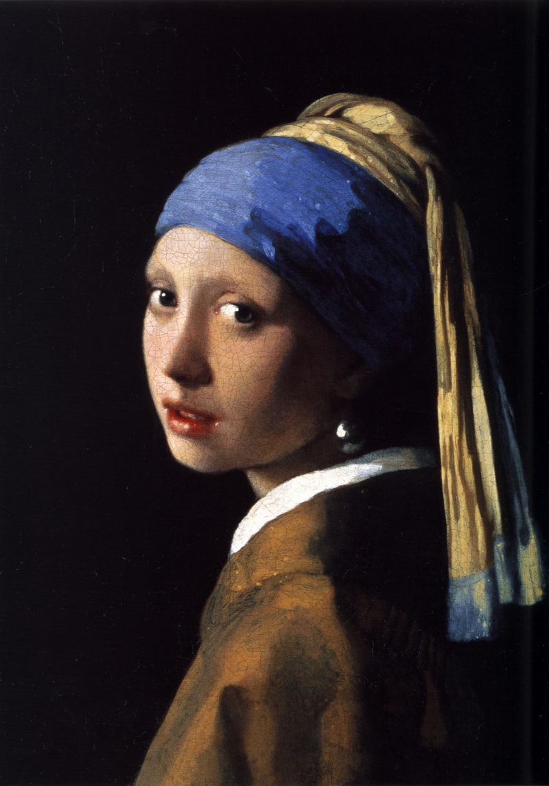 Artistic 'Girl with a Pearl Earring' by Vermeer