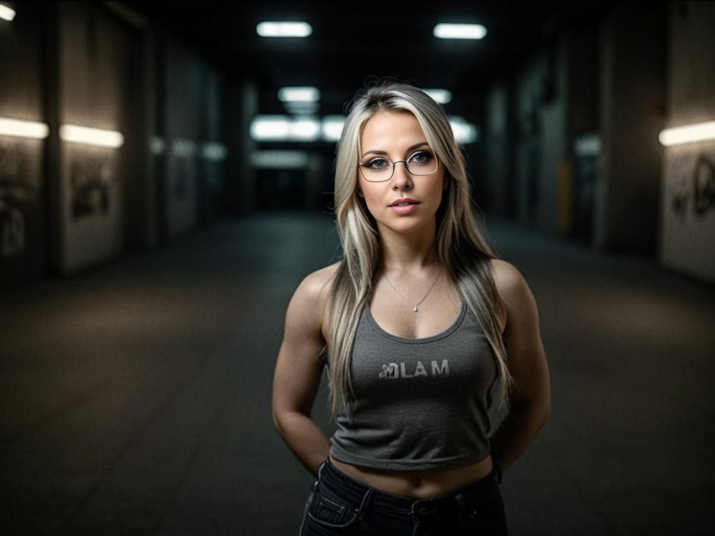 Confident Woman in Urban Setting