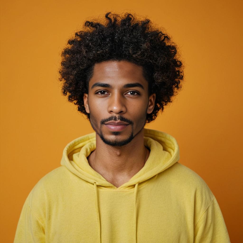 Man in Yellow Hoodie