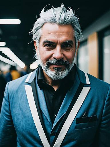 Man in Anya Cosplay Cinematic Realism Editorial Portrait