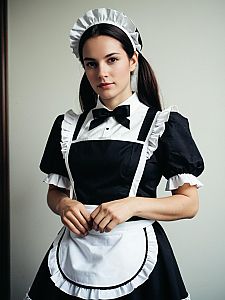 Man in French Maid Outfit Costume Professional Cosplay Photography