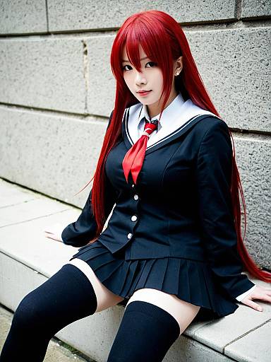 Shana Cosplay from Shakugan no Shana in Realistic Anime Style