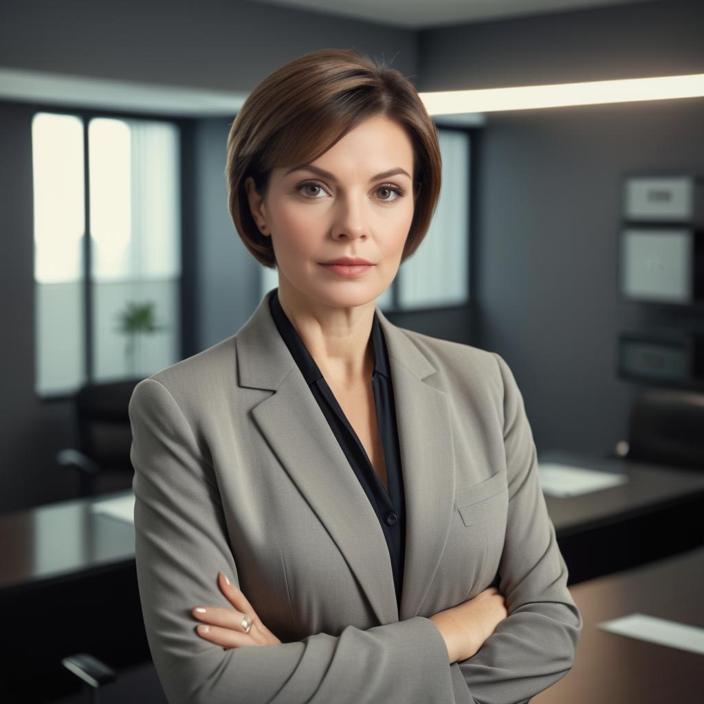 Confident Businesswoman in Modern Office