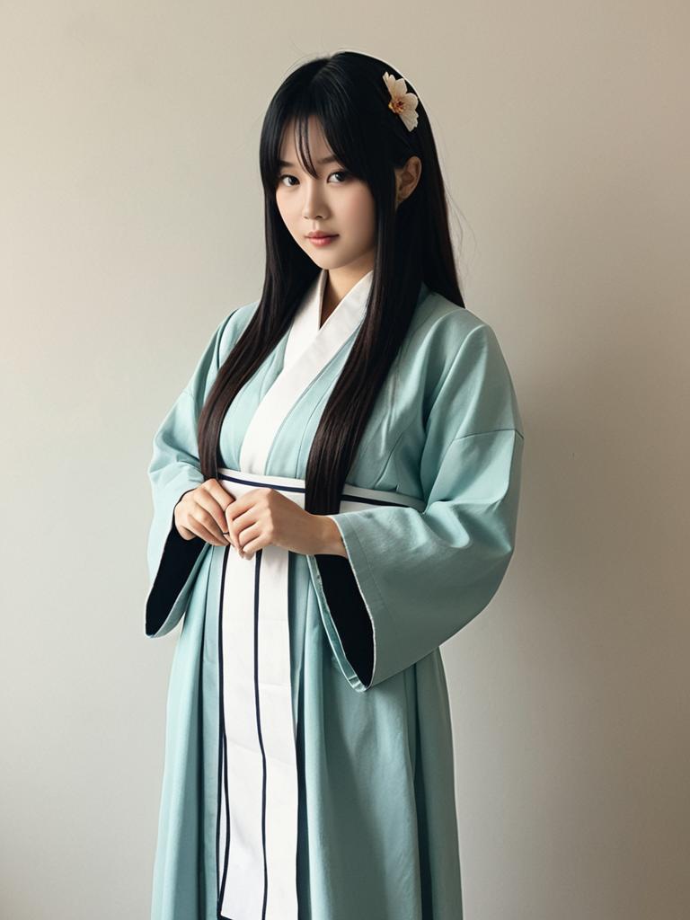 Realistic Kanae Kocho Cosplay Woman in Traditional Kimono Costume