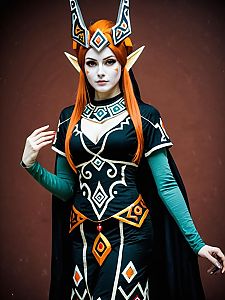 Realistic Midna Cosplay Woman Costume from The Legend of Zelda