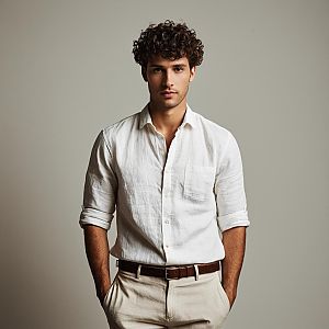 Confident Young Man in Casual Style