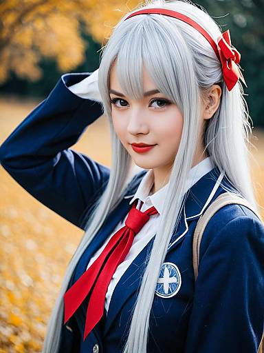 Alisa Mikhailovna Kujou Cosplay in Autumn Setting