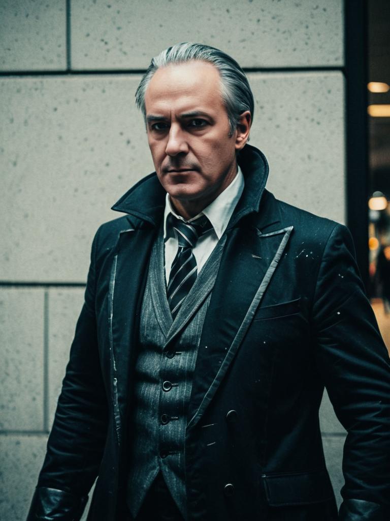 Man in Anya Forger Cosplay with Cinematic Realism and Humorous Style