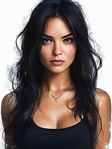 Portrait of a Young Woman with Dark Hair