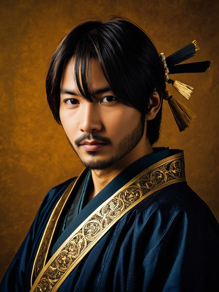 Man Cosplay Wearing Nemuri Kayama Midnight Costume Realistic Photo