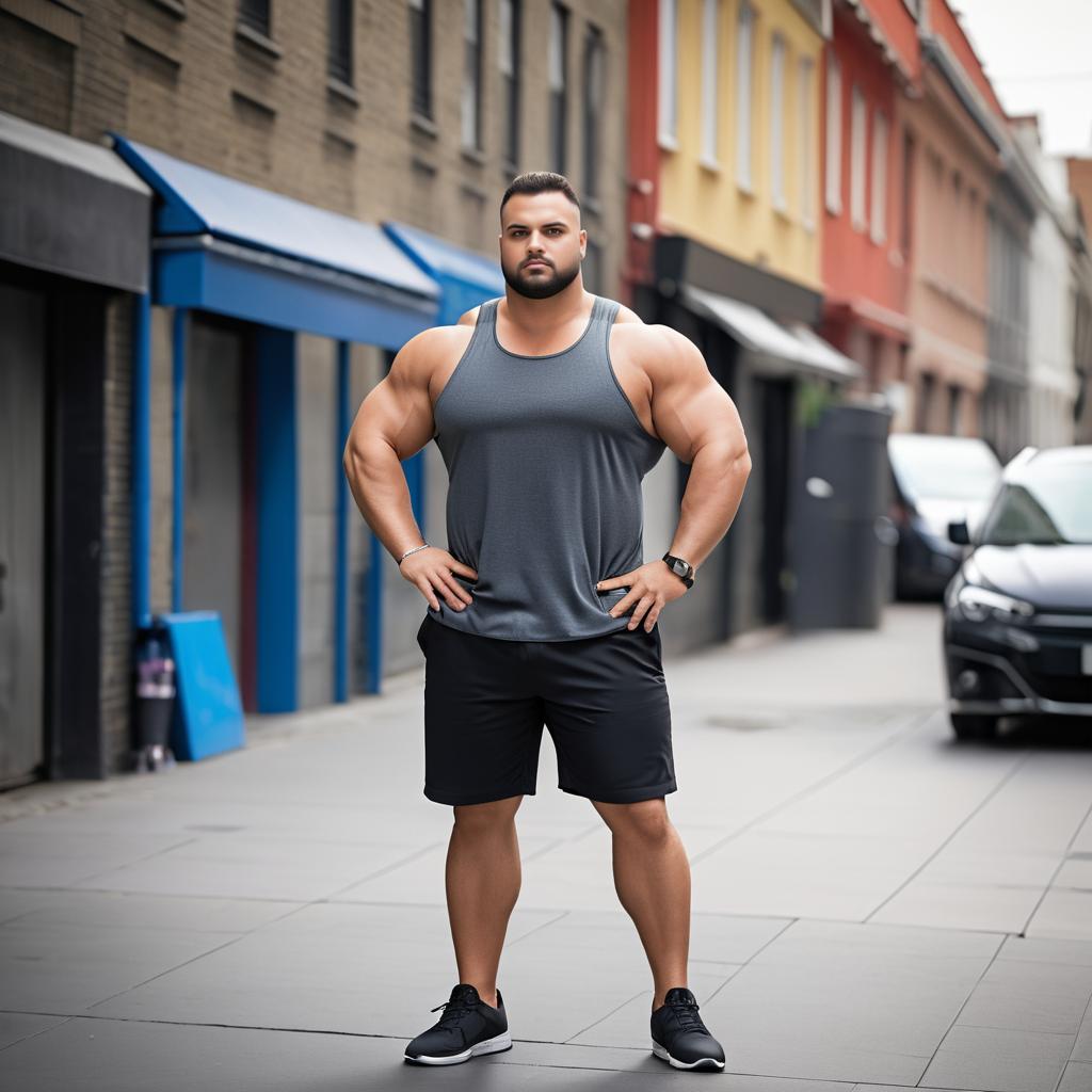 Confident Man in Urban Setting