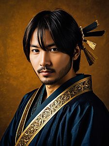 Man Cosplay Wearing Nemuri Kayama Midnight Costume Realistic Photo