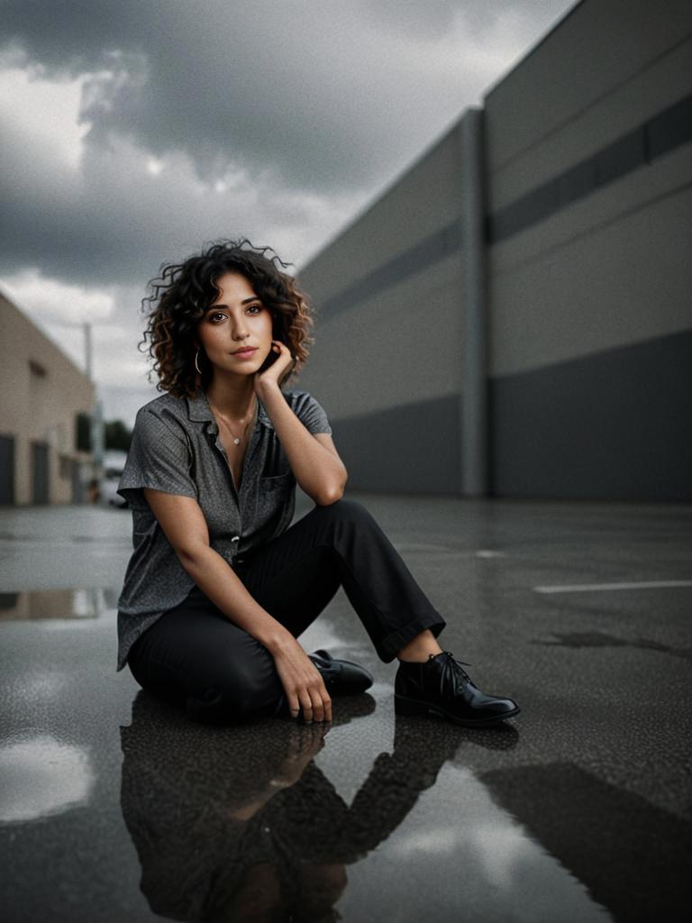 Stylish Woman in Urban Setting