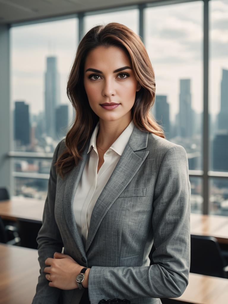 Confident Professional Woman in Modern Office