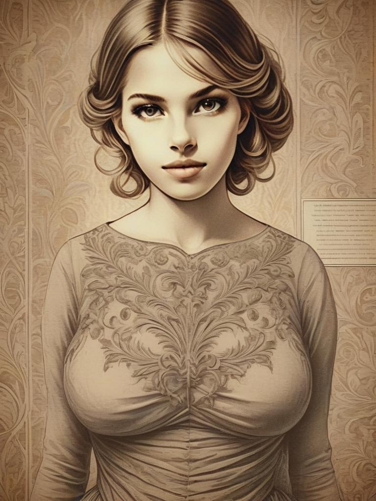 Elegant Woman Portrait with Sophisticated Style