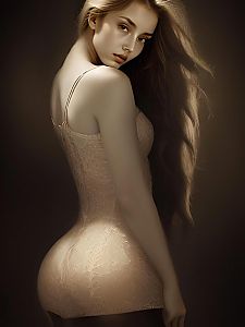 Elegant Portrait of a Woman in Lace
