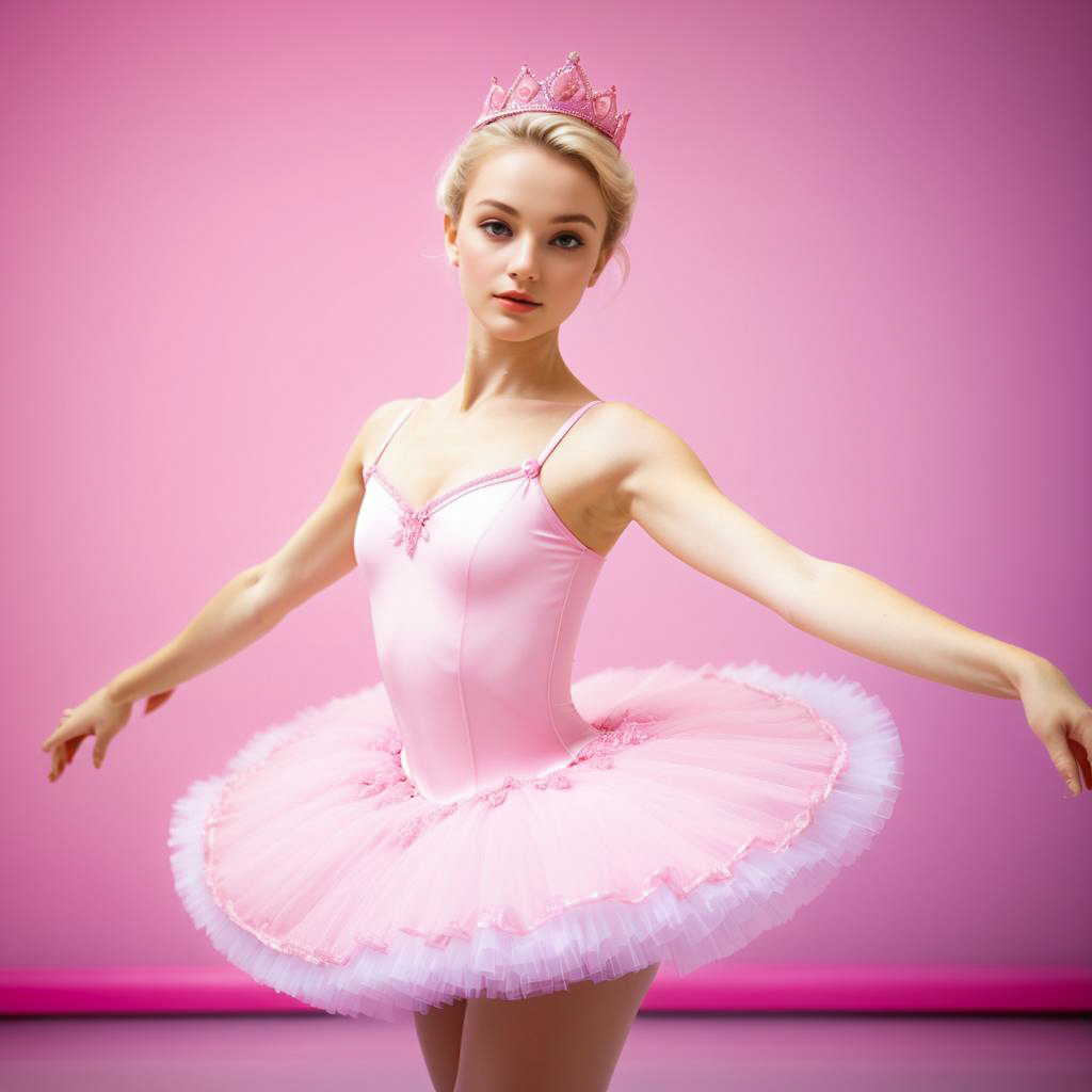 Graceful Ballet Dancer in Pink Tutu