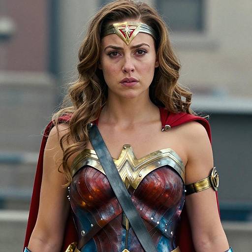 Wonder Woman Costume Portrait Woman in Heroic Outfit