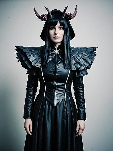 Entoma Vasilissa Zeta Sexy Cosplay Woman in Gothic Fantasy Costume