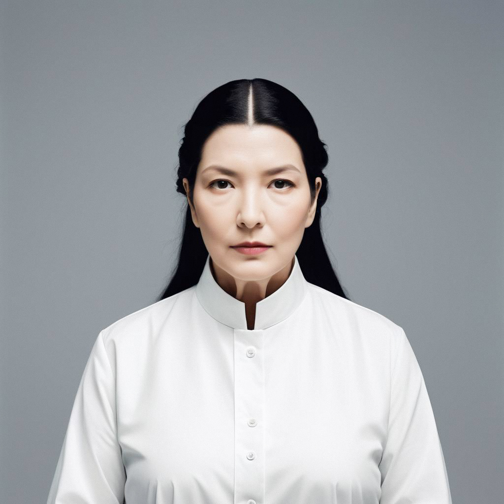 Portrait of a Confident Woman in Minimalist Style