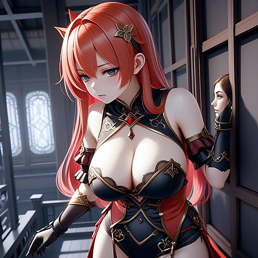 Murata Himeko Vermillion Knight Anime Illustration