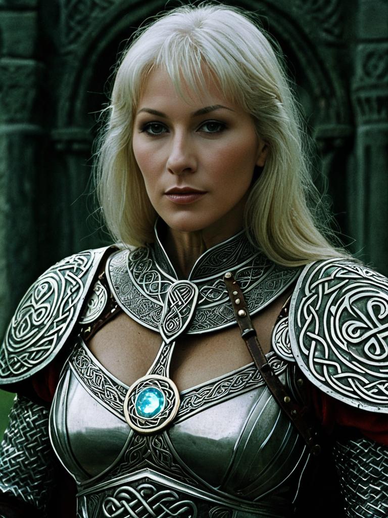 Excalibur Inspired Medieval Fantasy Woman Armor Costume