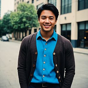 Confident Young Man in Urban Setting