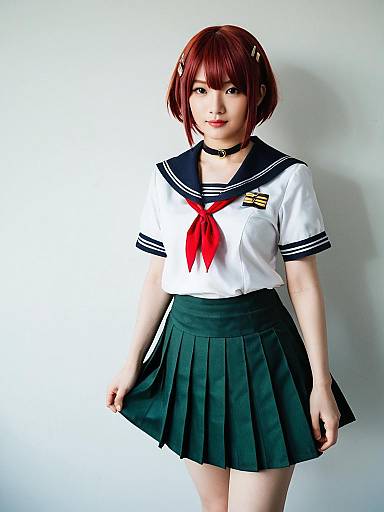 Mutsuki Kai Ni Kantai Collection Cosplay Woman in Sailor School Uniform