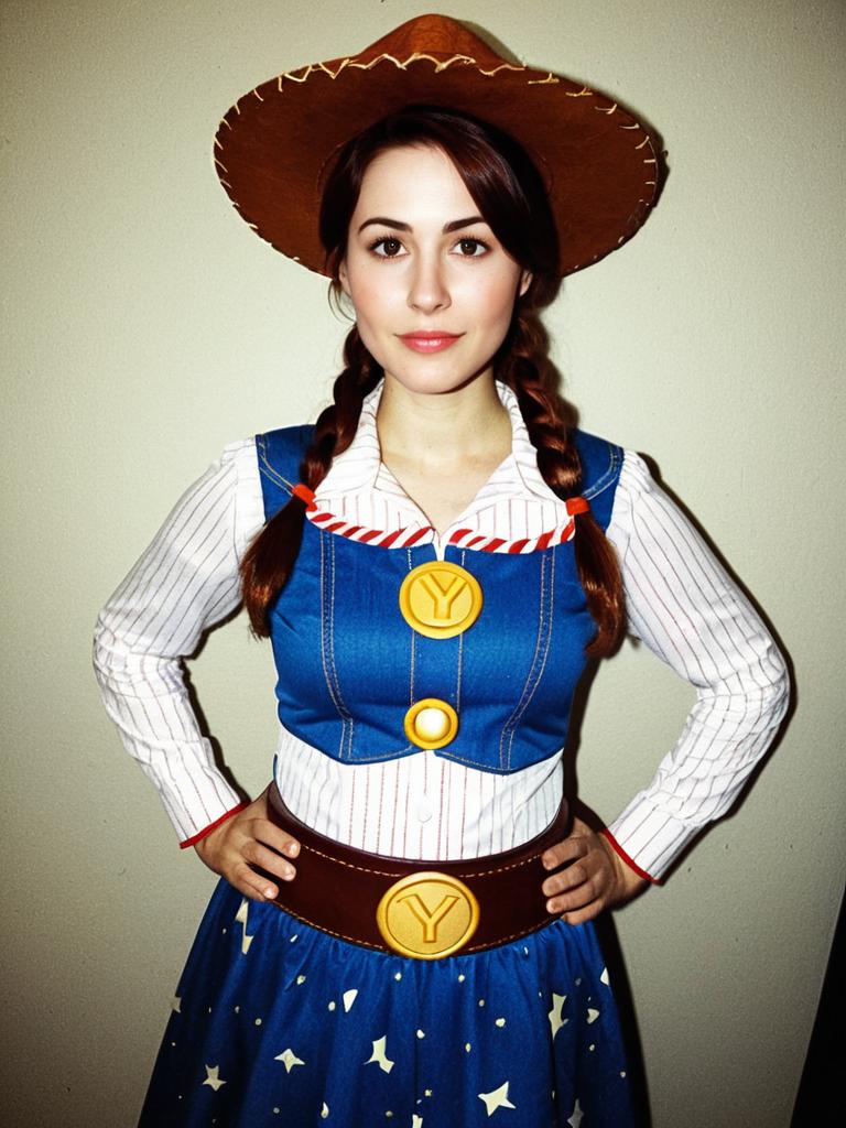 Woman in Woody Costume from Toy Story Cosplay