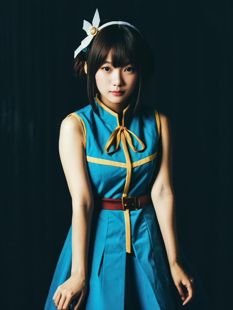 Woman Cosplaying Noriko Takaya in Detailed Realistic Costume