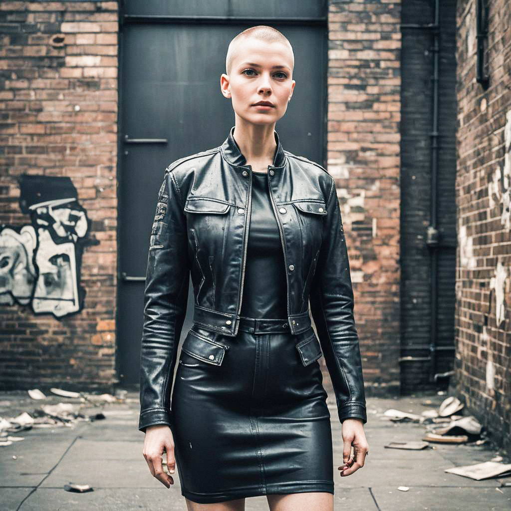 Confident Woman in Urban Fashion