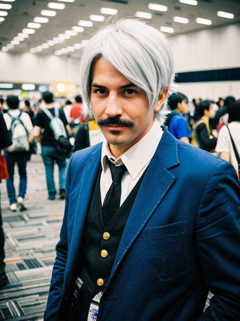 Man in Anya Forger Cosplay at Anime Convention