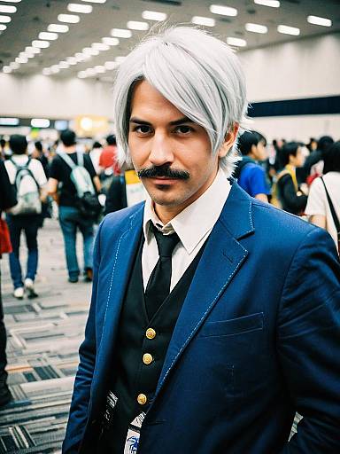 Man in Anya Forger Cosplay at Anime Convention