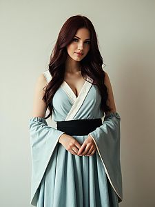 Sexy Woman in Cana Alberona Cosplay Costume Realistic Portrait