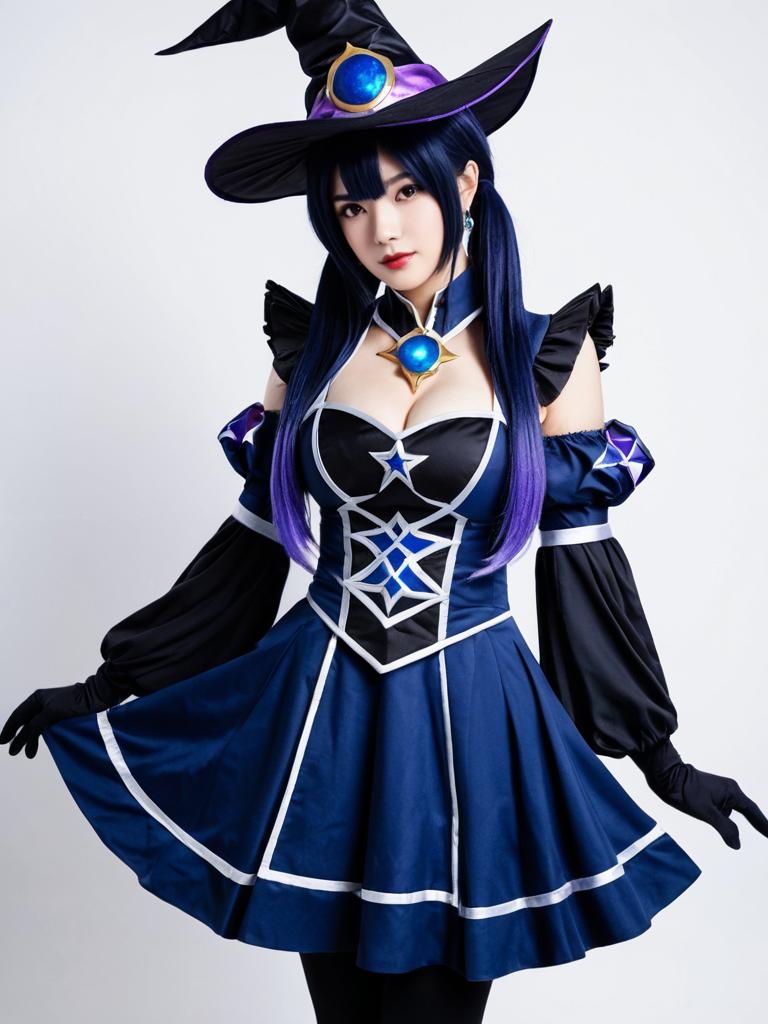 Mona Pact of Stars and Moon Genshin Impact Cosplay Portrait