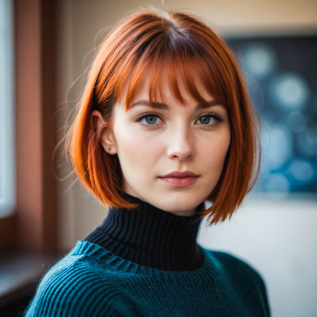 Portrait of a Young Woman with Red Hair