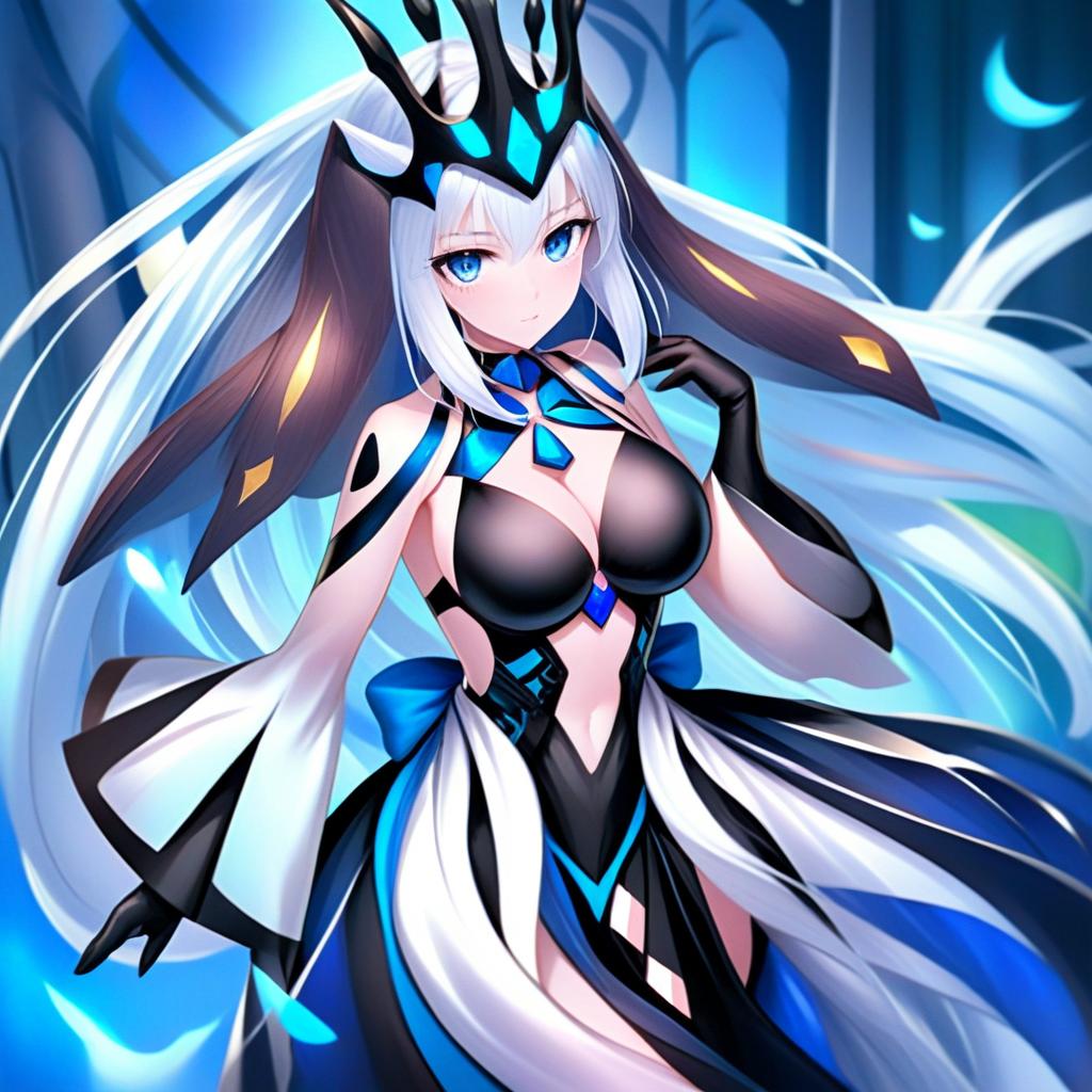 Morgan le Fay Queen of Winter Fate Anime Illustration