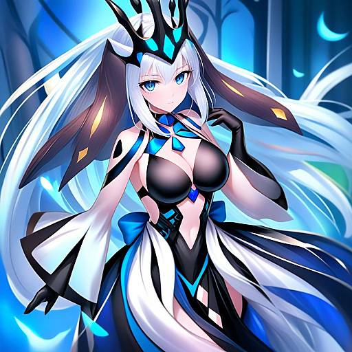 Morgan le Fay Queen of Winter Fate Anime Illustration