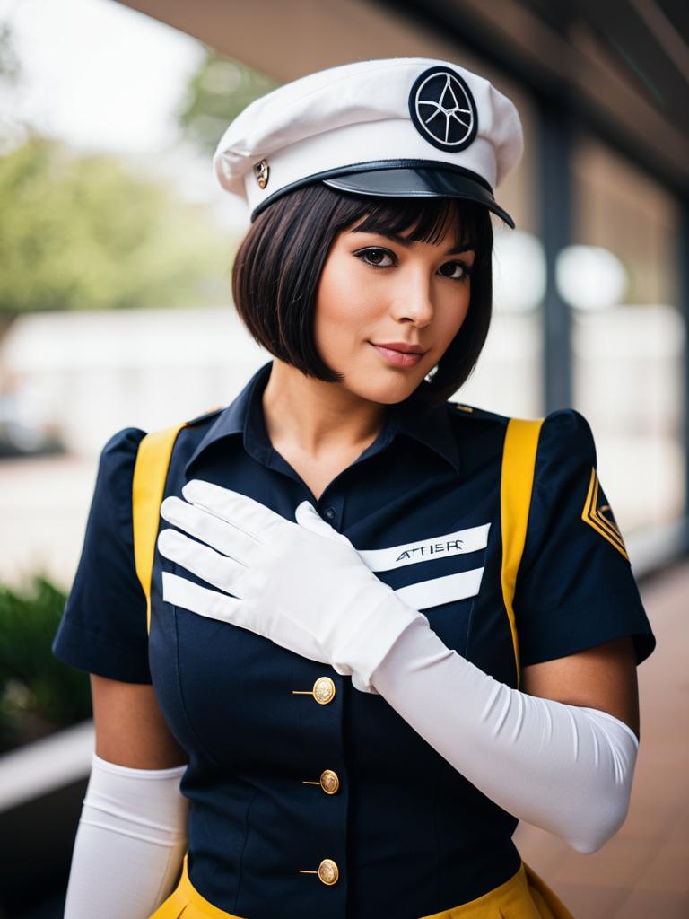 Aether Foundation Employee Woman Cosplay in Uniform