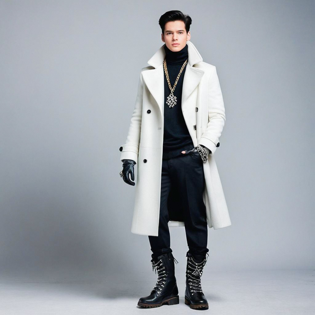 Confident Young Man in Modern Fashion