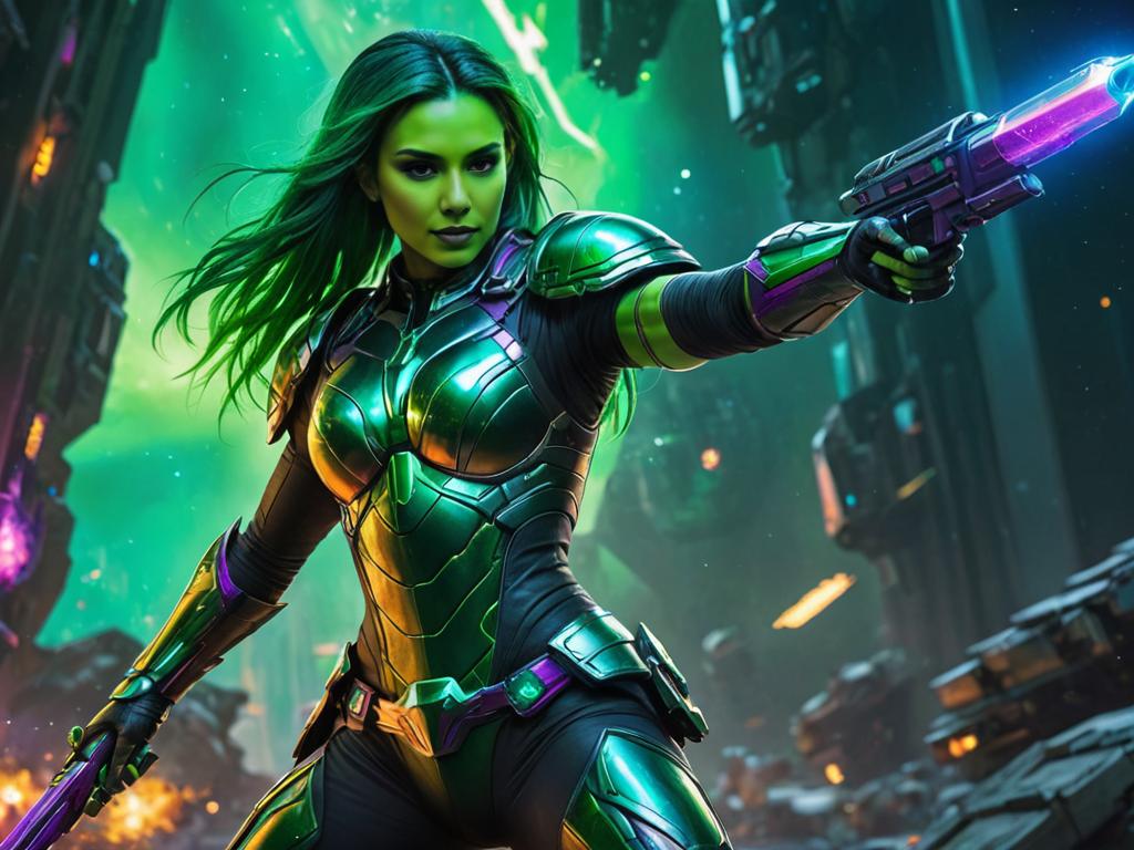 Gamora from Guardians of the Galaxy - Fierce Warrior