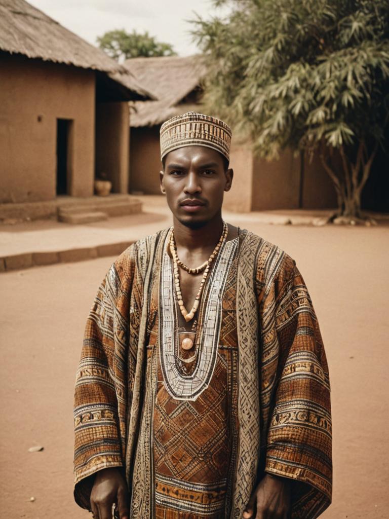 Man in Traditional African Attire