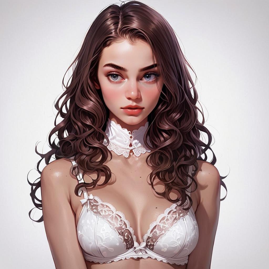 Portrait of a Young Woman with Blue Eyes